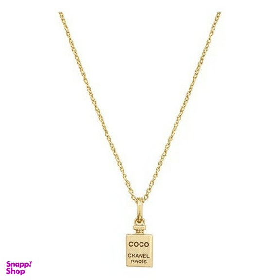 آویز گردنبند طلا 18 عیار زنانه مدل Coco Chanel