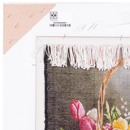 تابلو فرش دستباف سی پرشیا مدل گل در سبد حصیری کد 903806