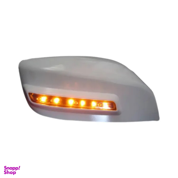فلاپ آینه چراغ دار خودرو کالانیکس مدل FEL-QUKICKWH10368 مناسب کوییک مجموعه 2 عددی