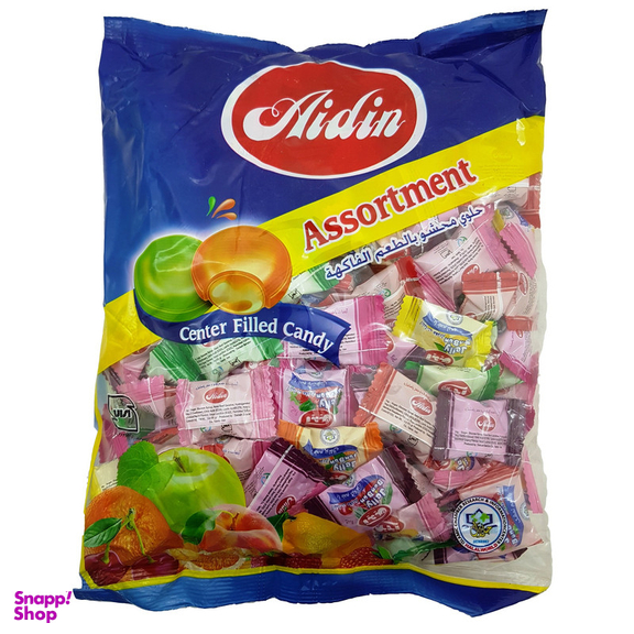 آبنبات با طعم میوه و مغز پاستیل آیدین وزن 1 کیلوگرم