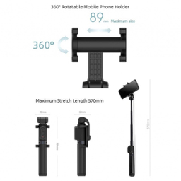 مونوپاد و سه پایه بلوتوثی شیائومی مدل Zoom Selfie Stick Extendable Selfie Stick Tripod XMZPG05YM