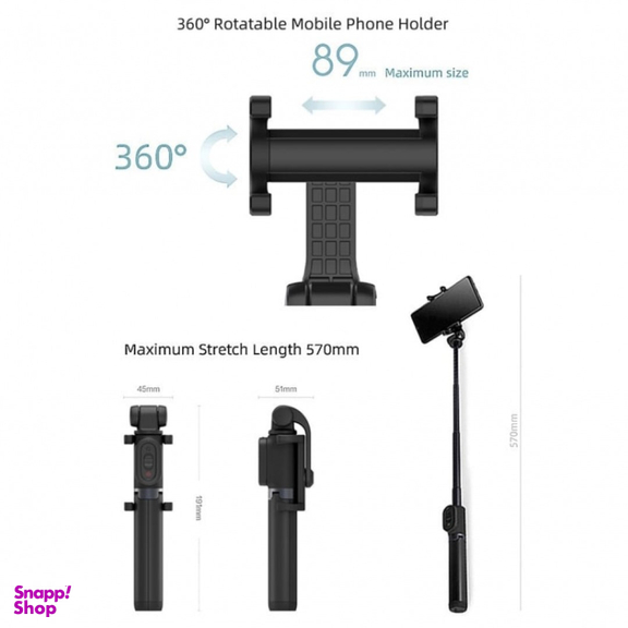 مونوپاد و سه پایه بلوتوثی شیائومی مدل Zoom Selfie Stick Extendable Selfie Stick Tripod XMZPG05YM
