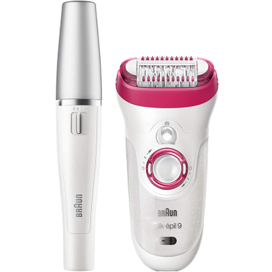 اپیلاتور براون مدل Silk Epil 9 کد 538-9 به همراه اپیلاتور لایه بردار براون کد 01