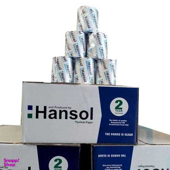 رول کاغذ هانسول مدل 8cm 36.5m بسته 60 عددی