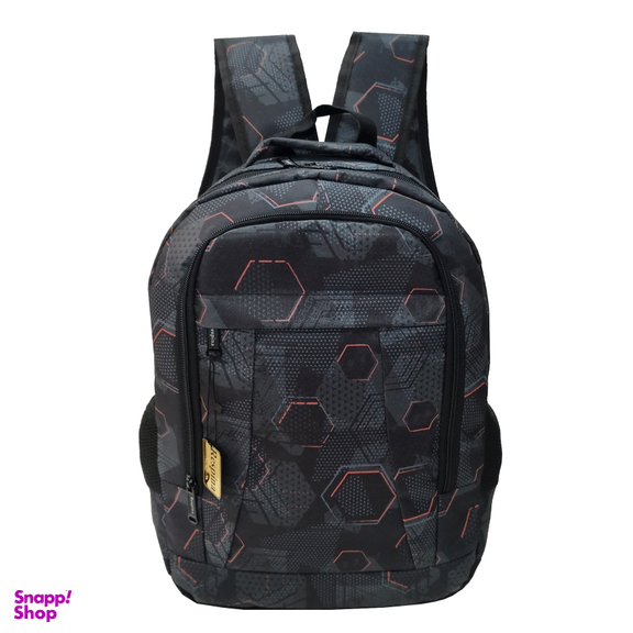 کیف مدرسه رسپینا اسپرت طرح شش ضلعی مدل hexagon با جامدادی