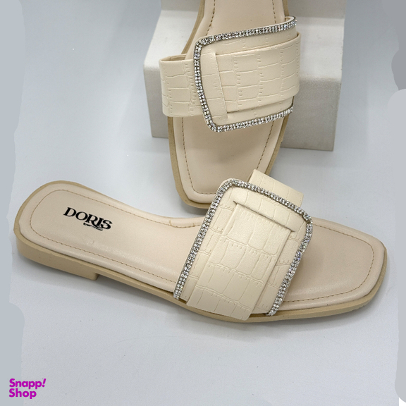 صندل زنانه دوریس مدل لیندا کد 03 رنگ کرم