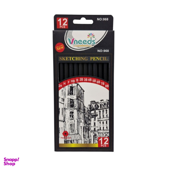 مداد طراحی وینیدز کد 968 مجموعه 12 عددی