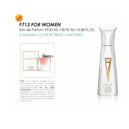 عطر زنانه جیبی ژک ساف (Jacsaf) کد F713 حجم 20 میلی لیتر