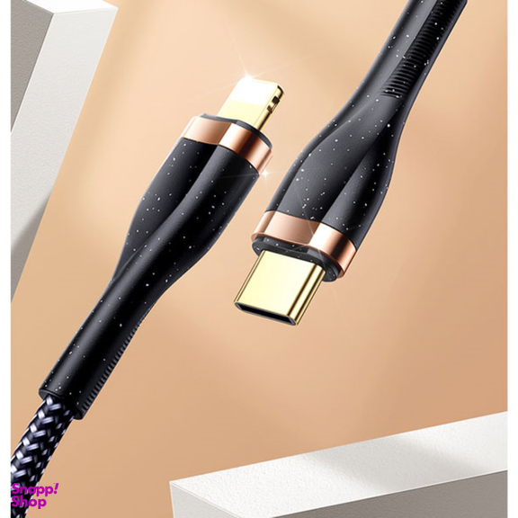 کابل فست شارژ Type-C به لایتنینگ یوسمز مدل US-SJ489 U64 20W PD Fast Cable طول 1.2 متر