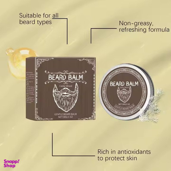 واکس ریش و سبیل بیردبالم کد 030 وزن 30 گرم