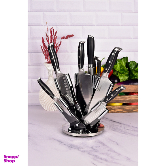 سرویس 8 پارچه چاقو آشپزخانه یونیک طرح 5 کد 5533