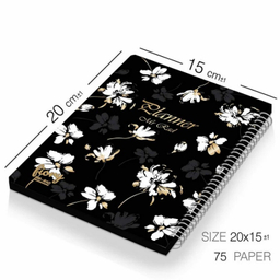 دفتر برنامه ریزی مستر راد مدل گل آرزوها کد 2068 به همراه جامدادی مجموعه 4 عددی