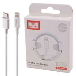 کابل دیتا Type-C به Lightning ارلدام مدل EC-166i طول 1 متر
