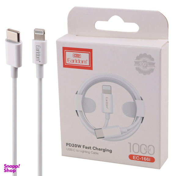 کابل دیتا Type-C به Lightning ارلدام مدل EC-166i طول 1 متر