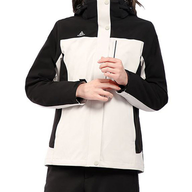 کاپشن دوپوش زنانه هامتو مدل 26C960B رنگ مشکی کرم