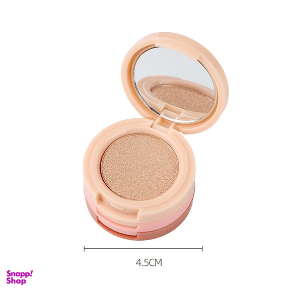 پالت رژ گونه و هایلایتر میس لارا مدل چرخشی شماره 01 مجموعه 3 عددی