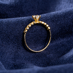 انگشتر طلا 18 عیار زنانه جواهری سون کد 2728