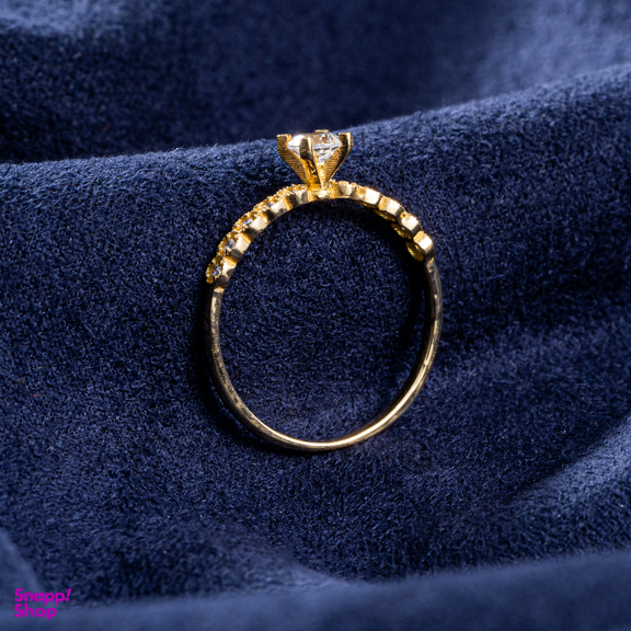 انگشتر طلا 18 عیار زنانه جواهری سون کد 2728