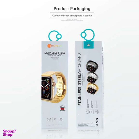 بند اپل واچ کوتتسی مدل W25 WH5238-BK مناسب اپل واچ سری 1/2/3/4 سایز 42 و 44 میلی متر