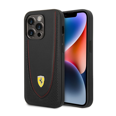 قاب موبایل چرمی سی جی کد 183438 طرح فراری مناسب iPhone 14 Pro