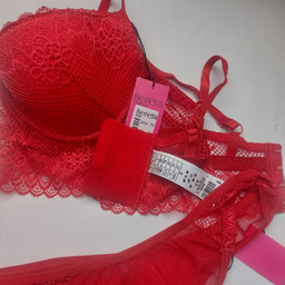 ست شورت و سوتین زنانه برتا کد 6077RP رنگ قرمز