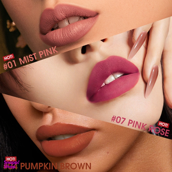 رژ لب مایع او تو او مدل لالی پاپ رنگ 01 mist pink