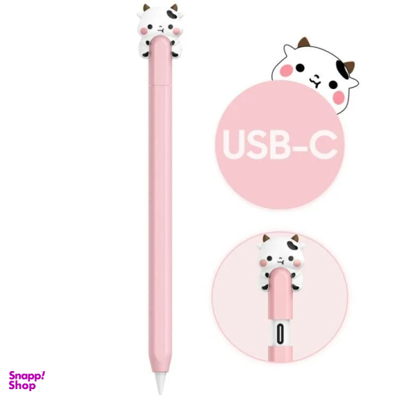 کاور قلم لمسی آهااستایل مدل PT129-2 Cow-Pink مناسب اپل سری 2
