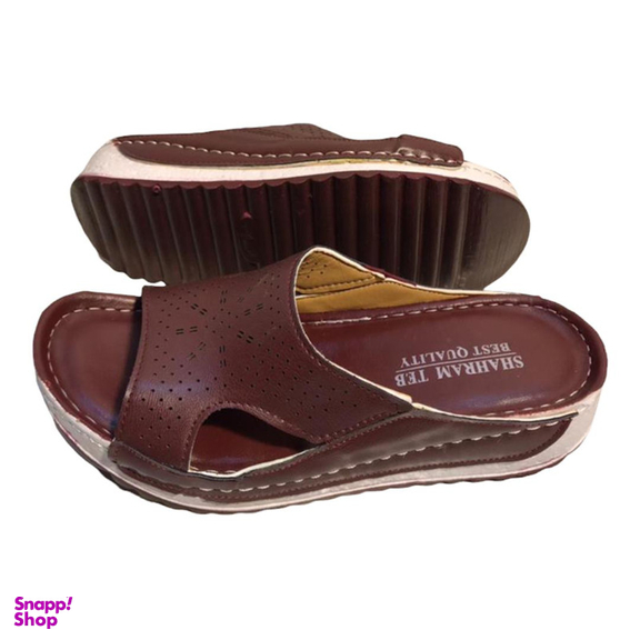 دمپایی زنانه شهرام طب مدل مهتاب رنگ زرشکی