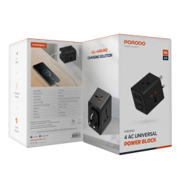 شارژر دیواری پرودو مدل 4AC Universal Power
