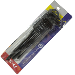 آچار آلن لایت مدل فوق بلند کد SMT-LIGHT-JAPAN--T10-t50-SORAKH DAR مجموعه 9 عددی