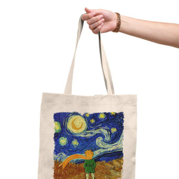 ساک خرید ترمه طراحان ایده مدل شازده کوچولوی ونگوگی کد cfp2078 - L