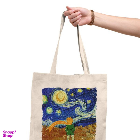 ساک خرید ترمه طراحان ایده مدل شازده کوچولوی ونگوگی کد cfp2078 - L