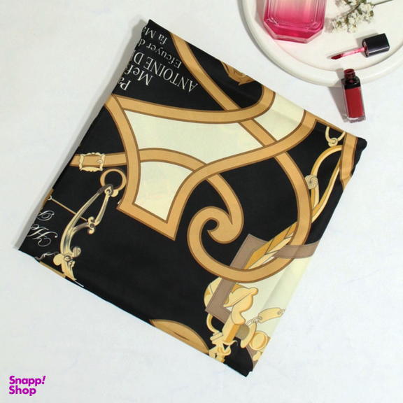 روسری زنانه آنالیا مدل ابریشم دور دست دوز کد 6057