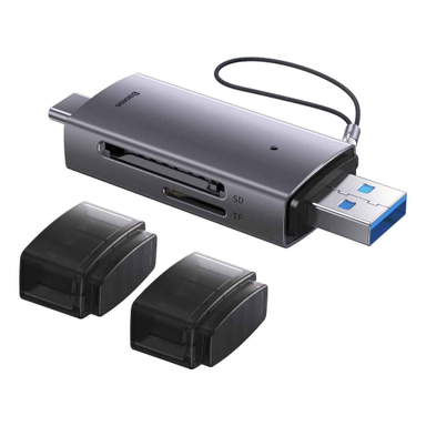 کارت‌ خوان USB-C باسئوس مدل Lite Series SD/TF Card Reader WKQX060113