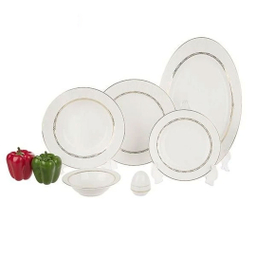 سرویس چینی زرین ۲۸ پارچه طرح هدیه طلایی