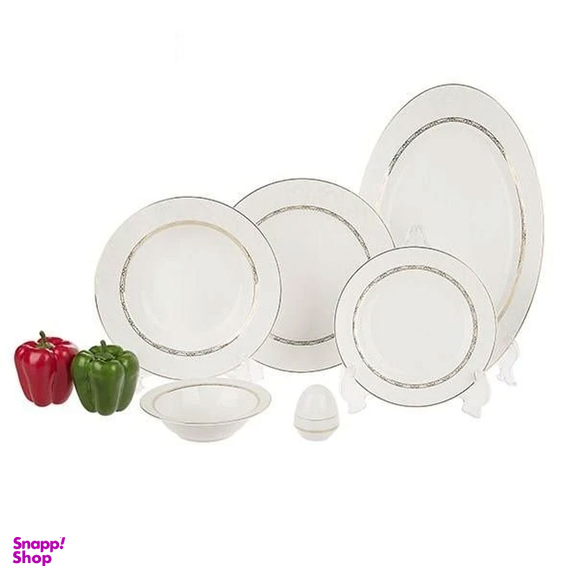 سرویس چینی زرین ۲۸ پارچه طرح هدیه طلایی