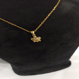 آویز گردنبند طلا 750 عیار زنانه طرح لاکپشت