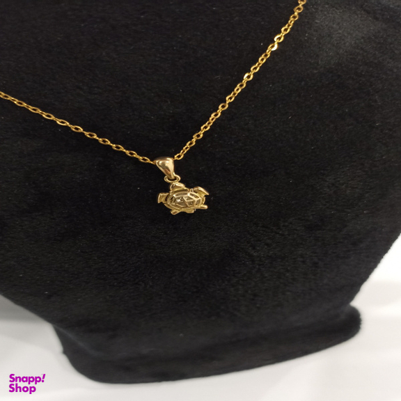آویز گردنبند طلا 750 عیار زنانه طرح لاکپشت