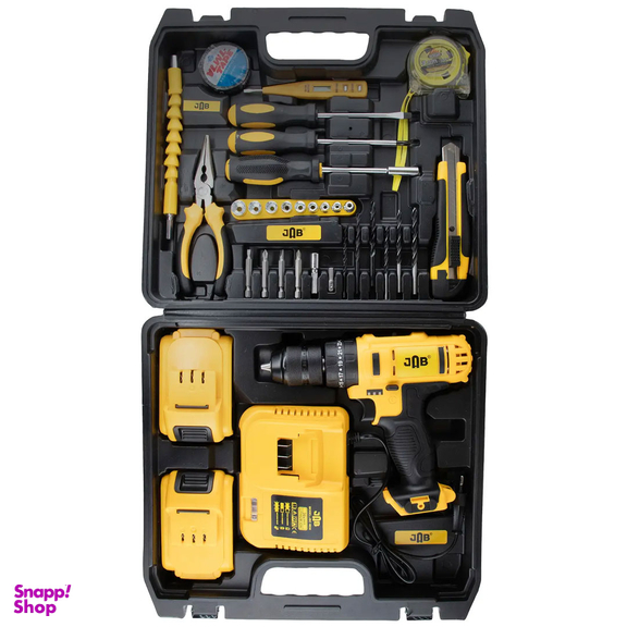 دریل پیچ گوشتی شارژی جاب مدل JSB-3600 V مجموعه 35 عددی