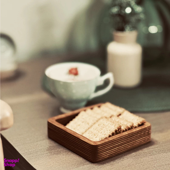 سرویس پذیرایی 5 پارچه چوبی طرح مربع کد 9396