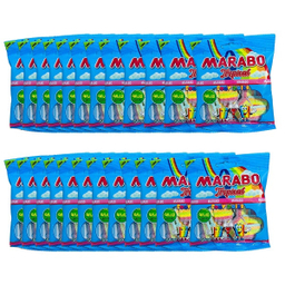 پاستیل رنگین کمانی مارابو وزن 50 گرم بسته 24 عددی