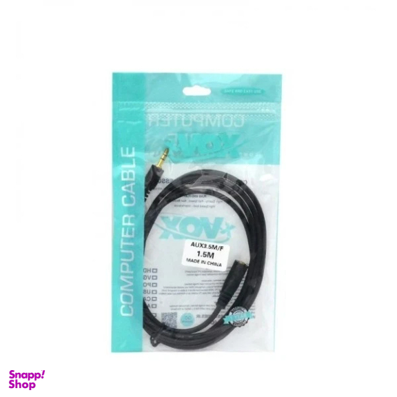 کابل افزایش طول Jack 3.5mm ایکس وکس مدل AUX CABLE طول 1.5 متر