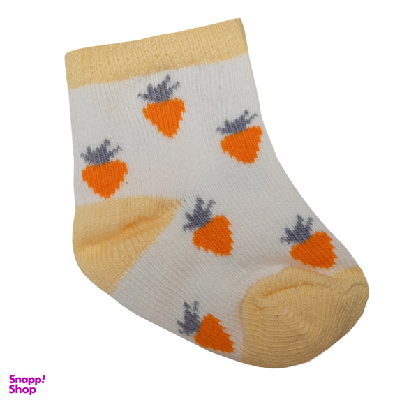 جوراب ساق کوتاه نوزادی لاندنی مدل 0210 بسته 3 عددی