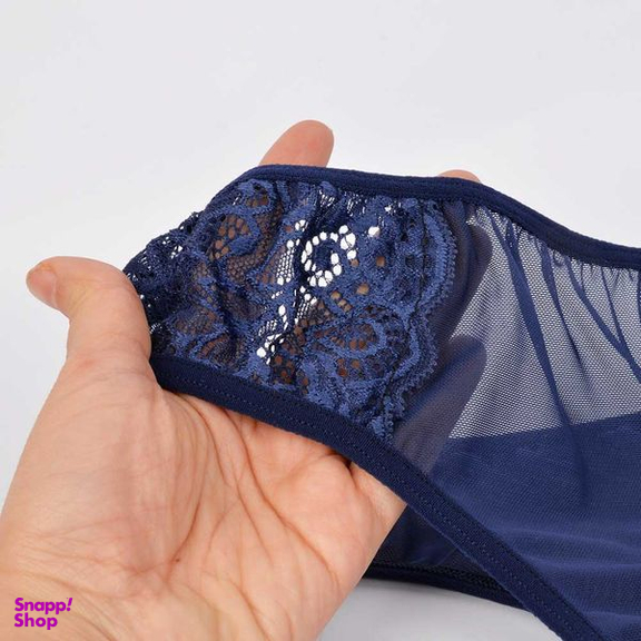 ست شورت و سوتین زنانه پرجامدا مدل 125010714 فنردار رنگ سرمه ای