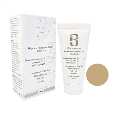 ضدآفتاب بیزانس شماره 30 مناسب پوست چرب و مختلط حجم 50 میلی لیتر