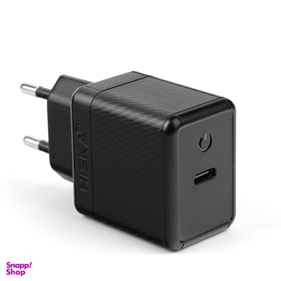 شارژر دیواری 35 وات هیسکا مدل H-119GAN به همراه کابل تبدیل USB-C