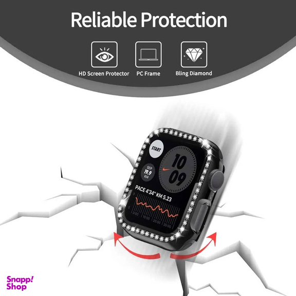 کاور اپیکوی مدل Diamond Cover Apple Watch مناسب برای اپل واچ سری 10 سایز 46 میلی متری