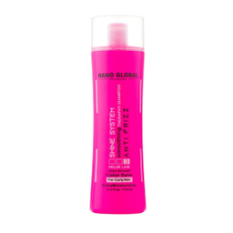 پک شامپو و ماسک داخل و بعد حمام نانوگلوبال مدل Shine System سری Anti Frizz حجم 1000 میلی لیتر