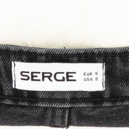 شلوار جین زنانه سرژه مدل 221157 رنگ مشکی