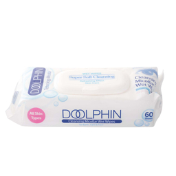 دستمال مرطوب دلفین مدل Skin Care مجموعه 6 عددی